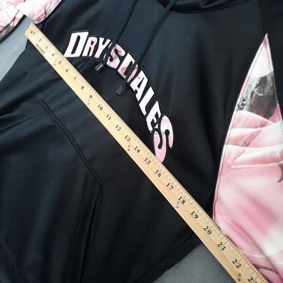 Huntworth Drysdale Hooded Jacket Women Large Black Pink Camo Pullover - Picture 6 of 11